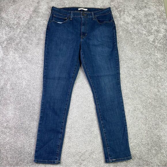 Levi's Denim - Levi’s Jeans Women’s 32X27.5* Blue 721 Skinny High Rise Dark Denim Stretch